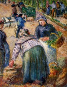 卡米耶 畢沙羅 Potato Market, Boulevard des Fosses, Pontoise 卡米耶 畢沙羅 Potato Market, Boulevard des Fosses, Pontoise